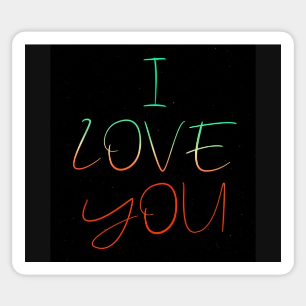 I love you Sticker by daghlashassan